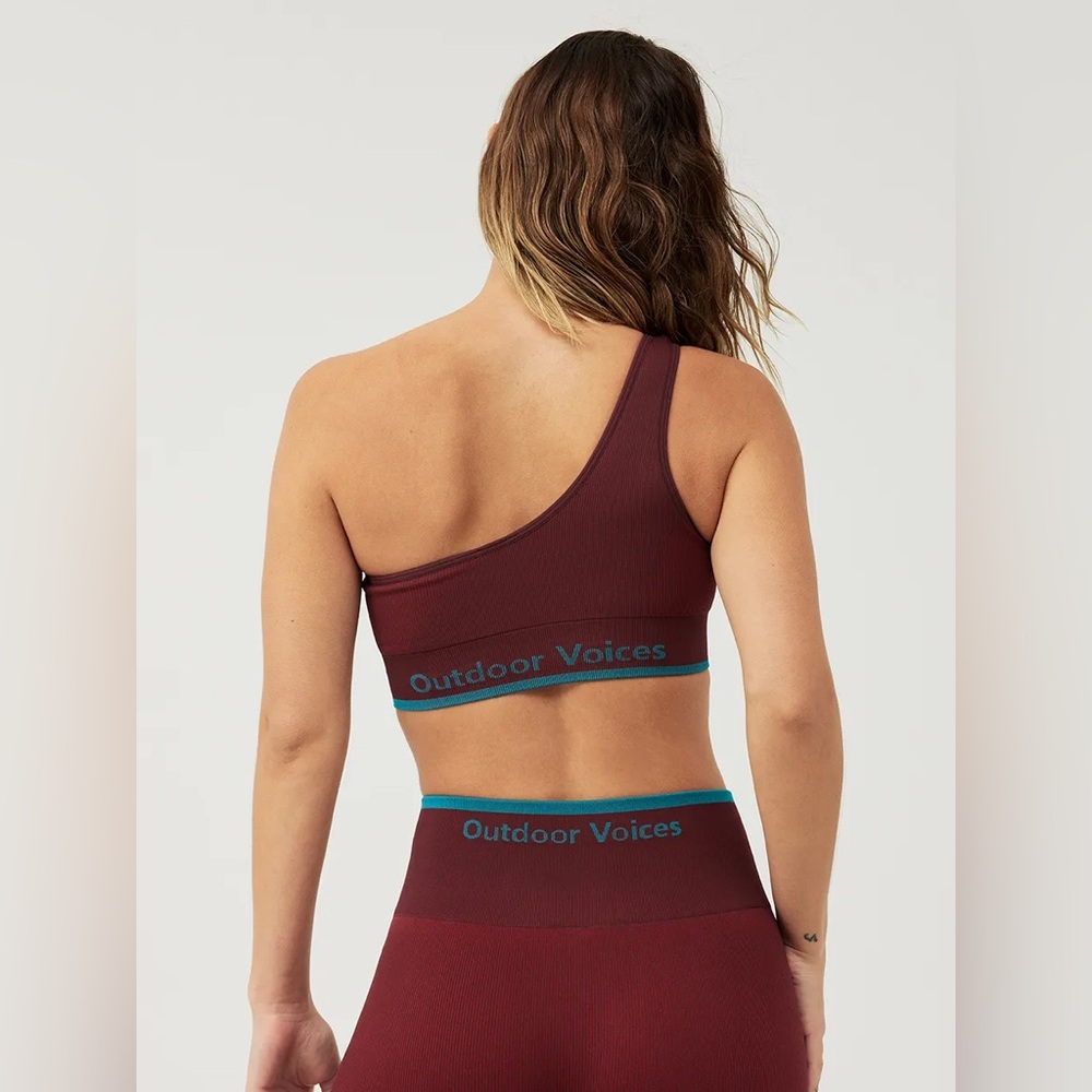 Outdoor Voices Seamlessrib Bra + Legging Set | Size Small | Shiraz